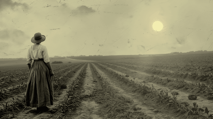 Feldarbeiten in Illinois um 1875